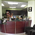 Reception front desk area of Dr. Margossian's office