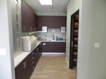 Dr. Margossian's sterilization area at his oral surgery office