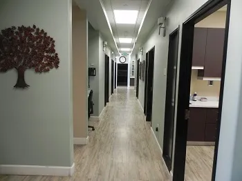 Oral Surgery office hallway of Dr. Margossian's practice